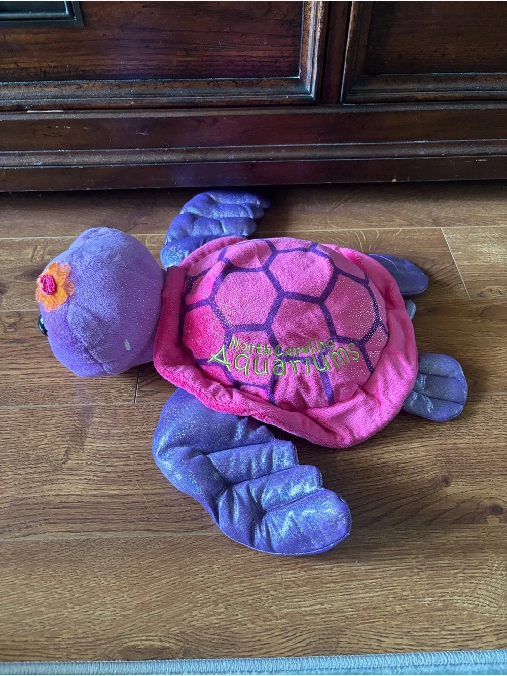 Plush Purple and Pink Sea Turtle Toy